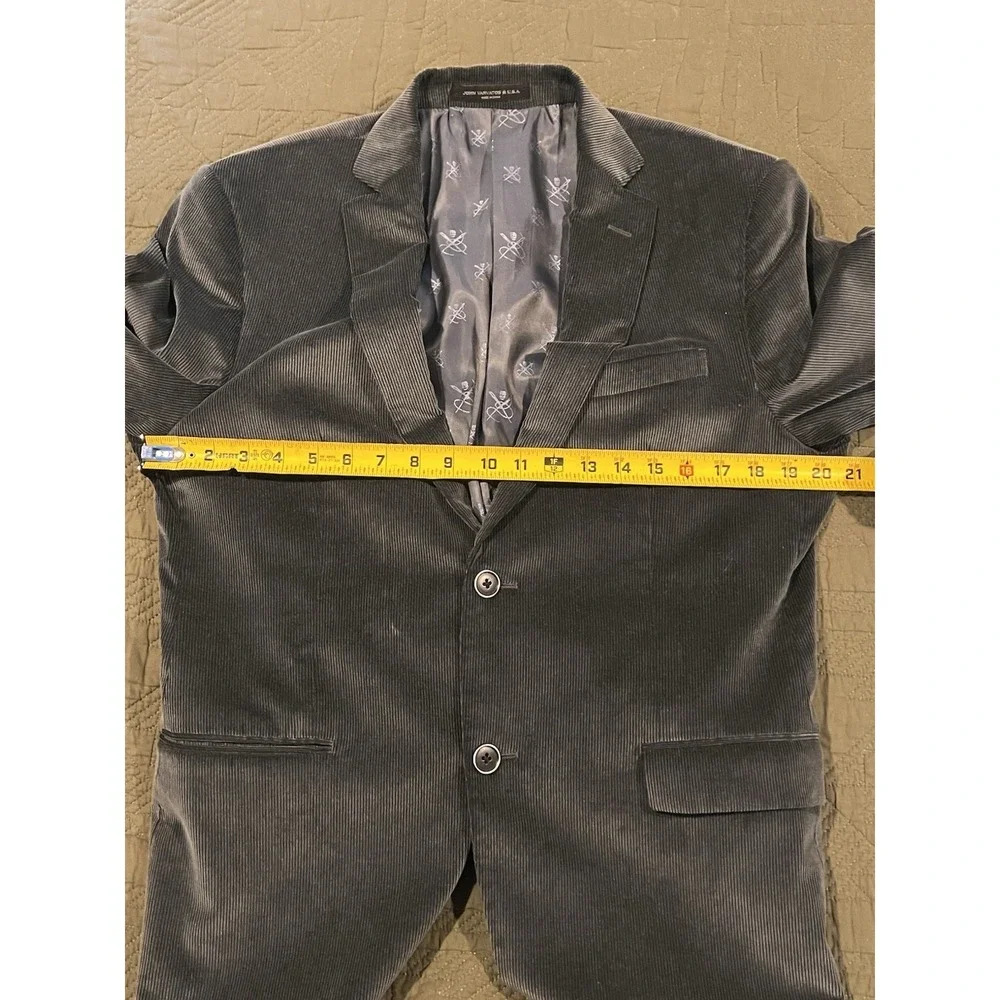John Varvatos Men's Corduroy Blazer 40 R‎ Gray